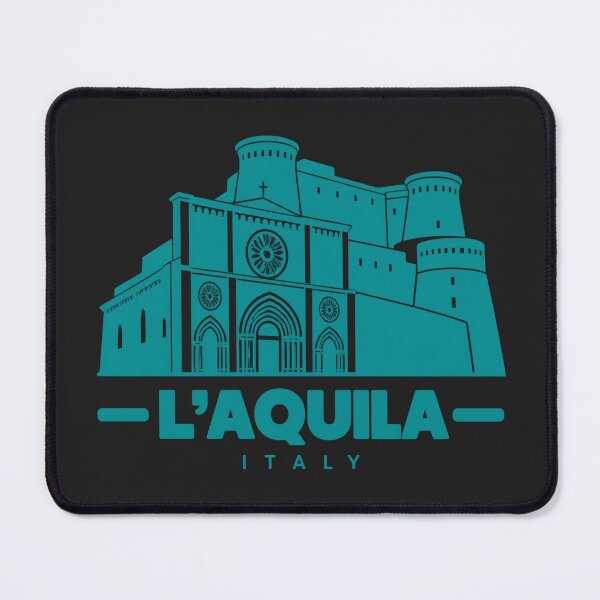 Item preview, L'Aquila Italy Line Art Landmark Poster designed and sold by CMYKStudio.