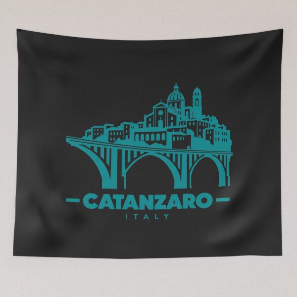 Item preview, Catanzaro Italy Line Art Landmark Poster designed and sold by CMYKStudio.