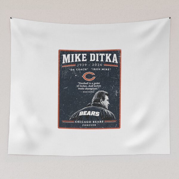 Aperçu de l'œuvre Mike Ditka, alias l'entraîneur Iron Mike, 1939-2026 créée et vendue par OrlandNienow.