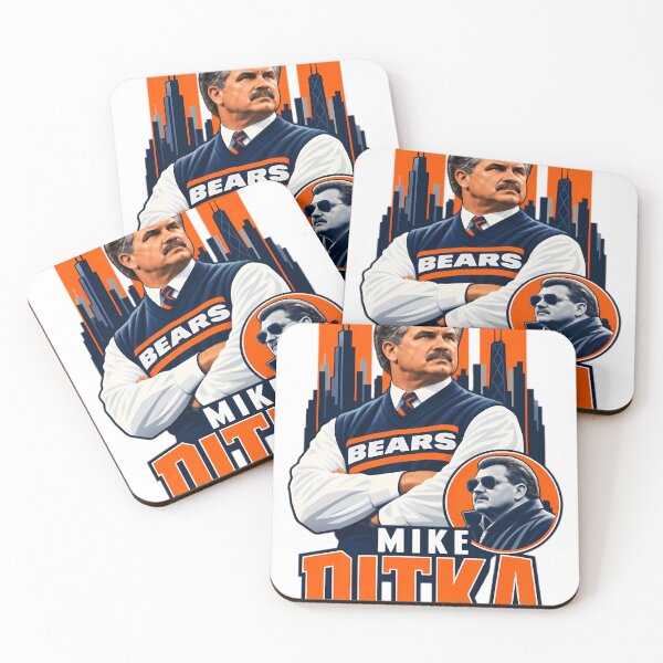Item preview, Retrato de Mike Ditka Legend con inserción y horizonte designed and sold by OrlandNienow.