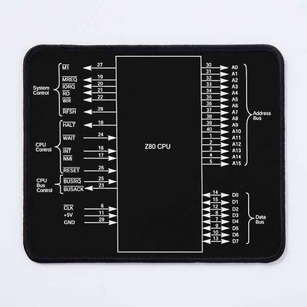 Item preview, Zilog Z80 CPU Diagram - White (Large) designed and sold by Jagaroth.
