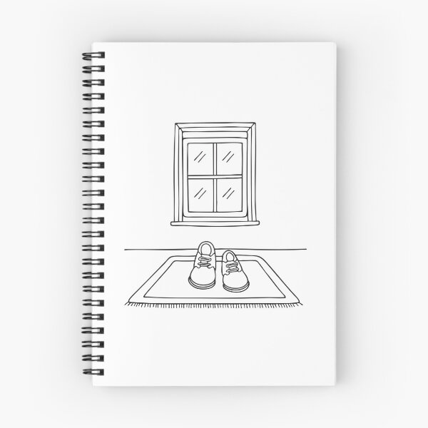 Item preview, A window close to a pair of shoes placed neatly on a rug designed and sold by rasagamastore.