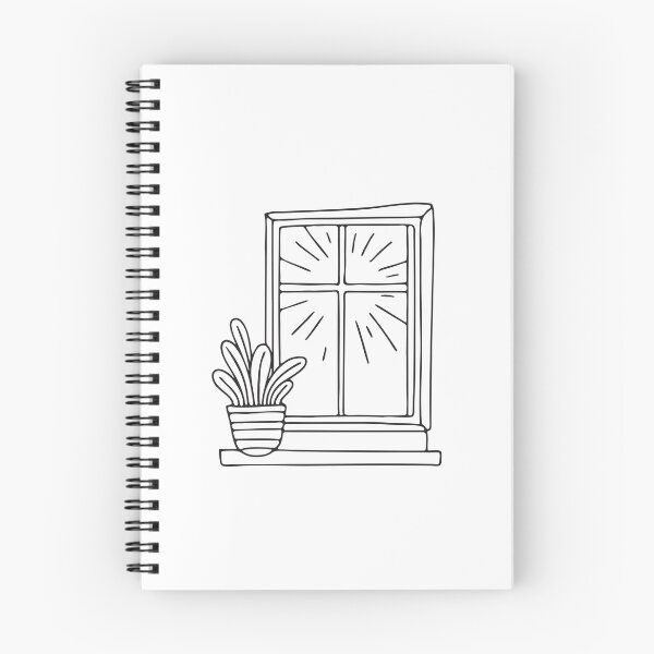 Item preview, A window close to a potted plant reaching toward the light designed and sold by rasagamastore.