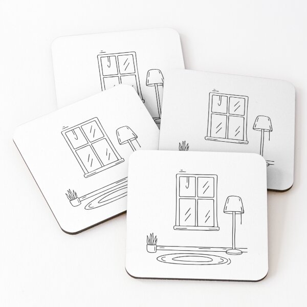 Item preview, A window near a lamp casting a soft glow on the floor designed and sold by rasagamastore.