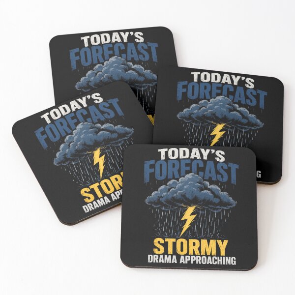 Item preview, Today's Forecast Stormy Drama Approaching Funny Sarcastic designed and sold by CF_VintageDesign.
