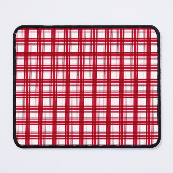 Item preview, Plaid pattern bright red and white designed and sold by fuzzyfox.