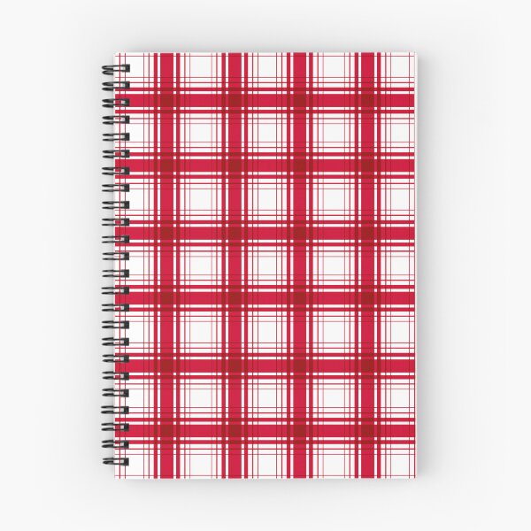 Item preview, Plaid pattern bright red and white designed and sold by fuzzyfox.