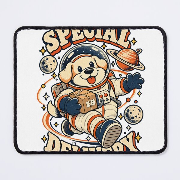 Item preview, Moon Courier — Special Delivery Astronaut Dog designed and sold by caberoge.