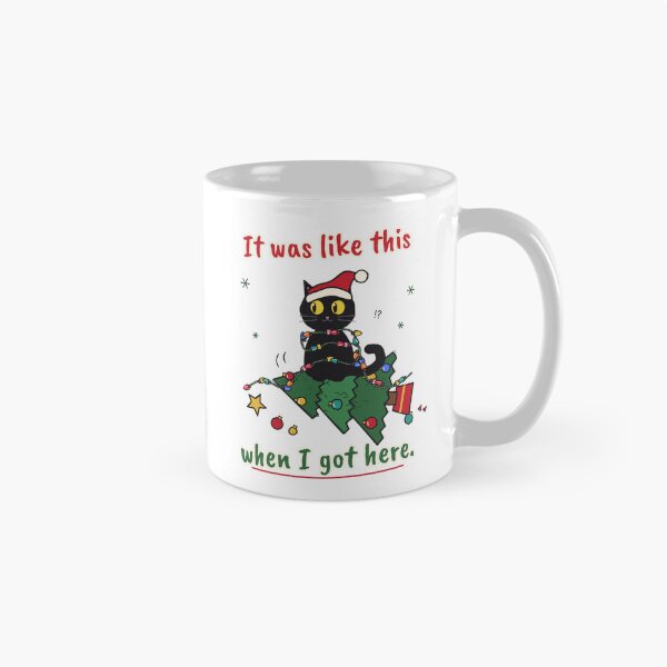 Item preview, Funny Black Cat Knocked Over Christmas Tree designed and sold by Kevarroy2793.