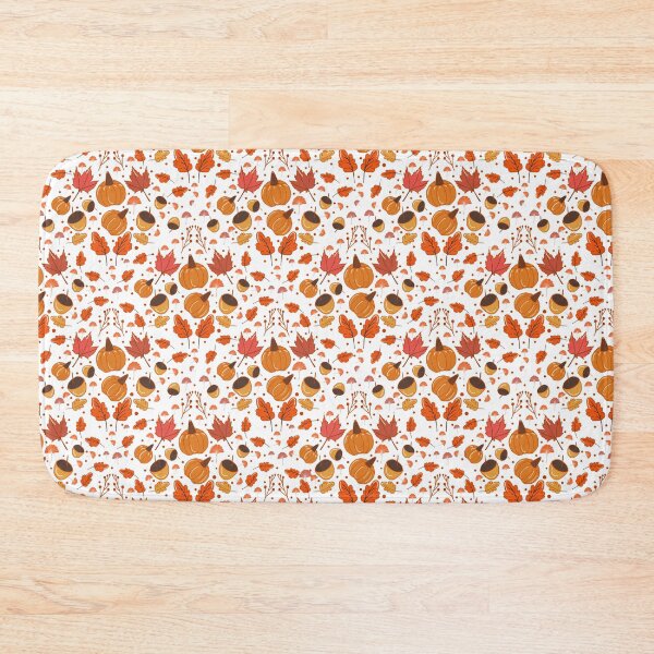 Item preview, Autumn Pumpkins Leaves and Acorns Pattern designed and sold by Kriti Tiwari.