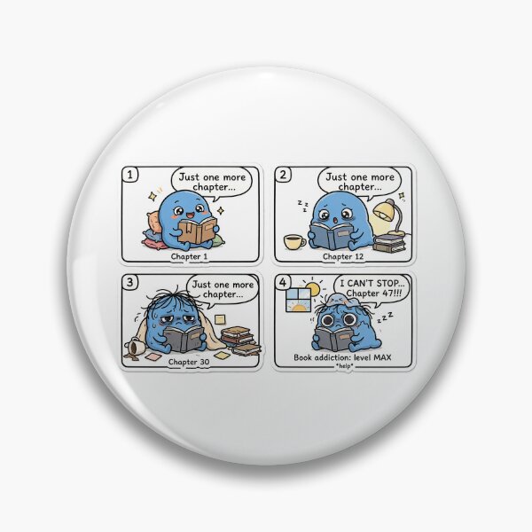 Item preview,  I'll Sleep Early vs 2AM Reading - Funny Bookish Comic Sticker designed and sold by Raju-Creative.