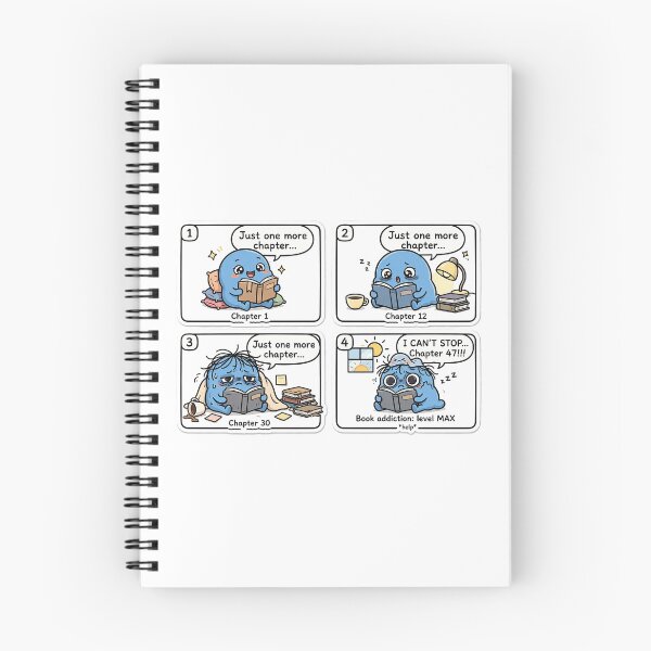 Item preview,  I'll Sleep Early vs 2AM Reading - Funny Bookish Comic Sticker designed and sold by Raju-Creative.