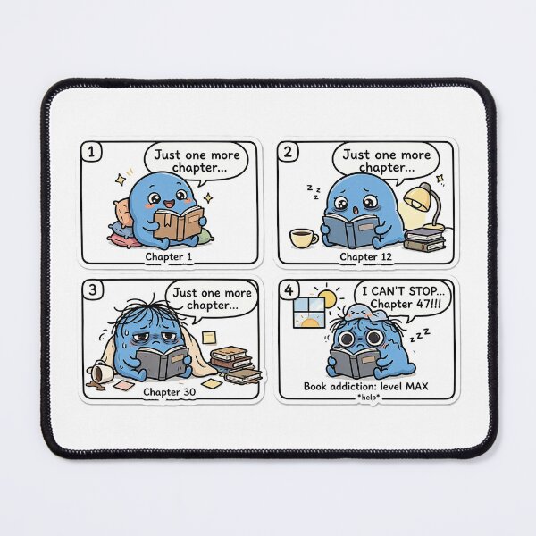 Item preview, I'll Sleep Early vs 2AM Reading - Funny Bookish Comic Sticker designed and sold by Raju-Creative.