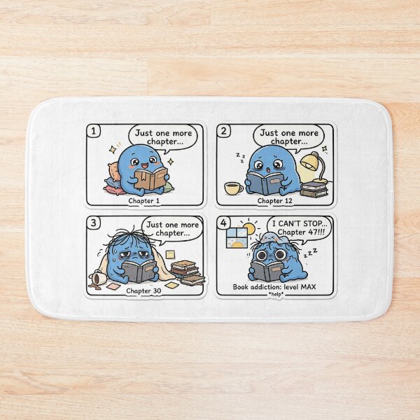 Item preview,  I'll Sleep Early vs 2AM Reading - Funny Bookish Comic Sticker designed and sold by Raju-Creative.