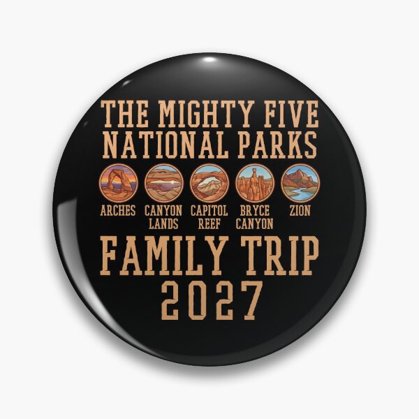 Item preview, Mighty Five National Parks Family Trip Utah 2027 designed and sold by Carl's Clothing.