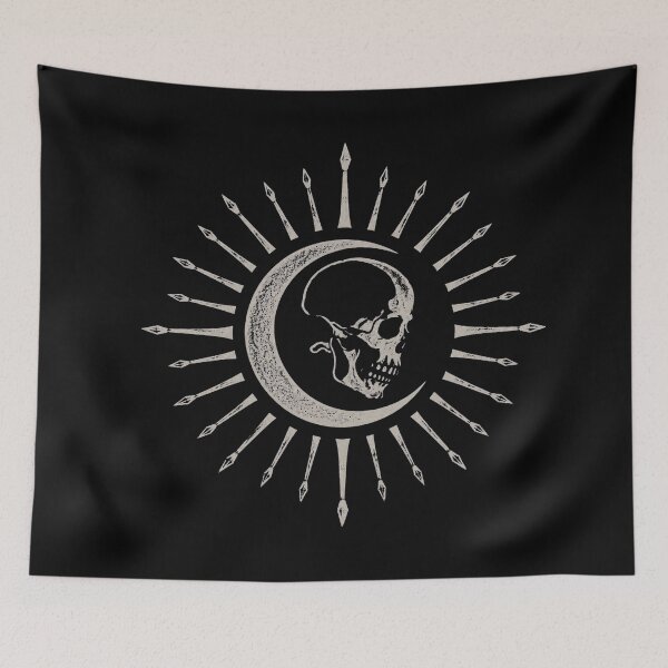 Item preview, Crescent Skull Sunburst designed and sold by CallistoPonte.