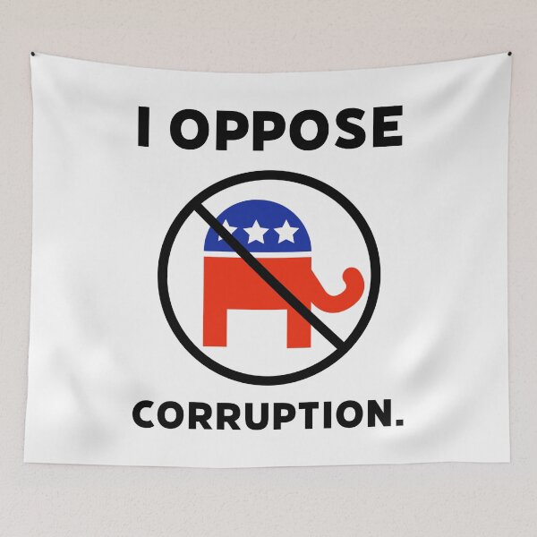 Item preview, I oppose corruption. designed and sold by Rachel the Artist .