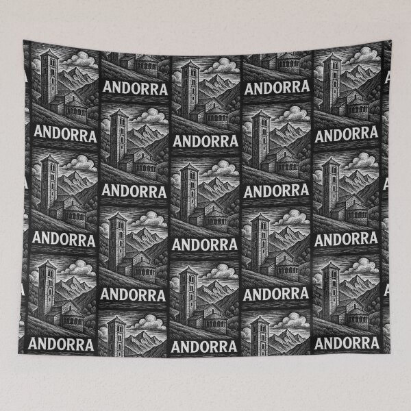 Item preview, Andorra Linocut Style  designed and sold by Thistle-TShop.