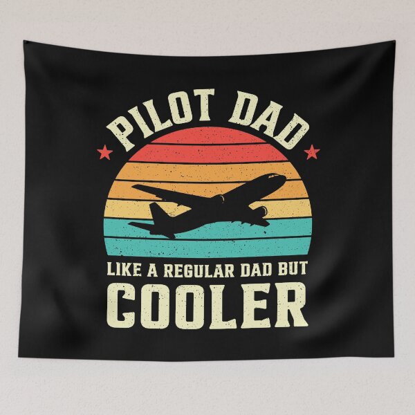 Item preview, Pilot Dad Like A Regular Dad But Cooler Retro designed and sold by RareBunny.