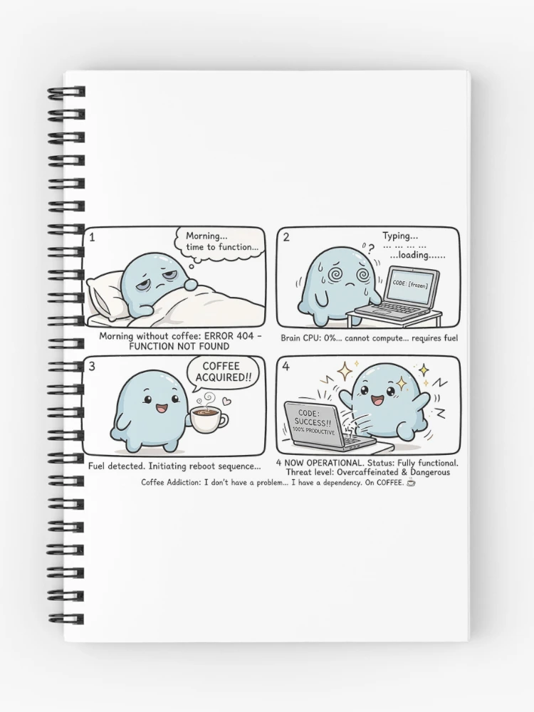 Thumbnail 1 of 3, Journal, Overthinking Text Comic - Anxiety Overthinking Message Comic Sticker designed and sold by Raju-Creative.