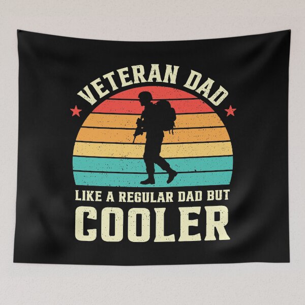 Item preview, Veteran Dad Like A Regular Dad But Cooler Retro designed and sold by RareBunny.