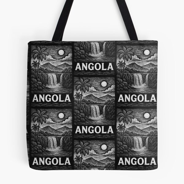 Item preview, Angola Linocut Style  designed and sold by Thistle-TShop.