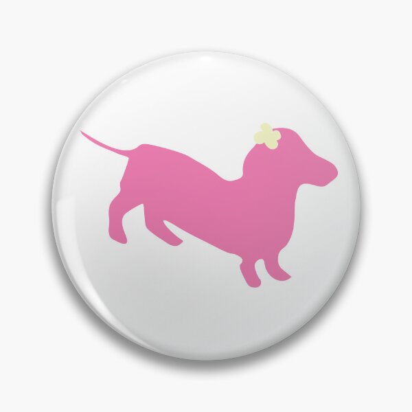 Item preview, Delightful Dachshunds in bright pink designed and sold by Quiet Waters Design.
