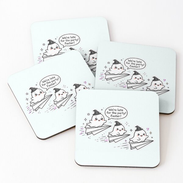 Item preview, Late For The Halloween Party Ghosts designed and sold by Dhiraaj.
