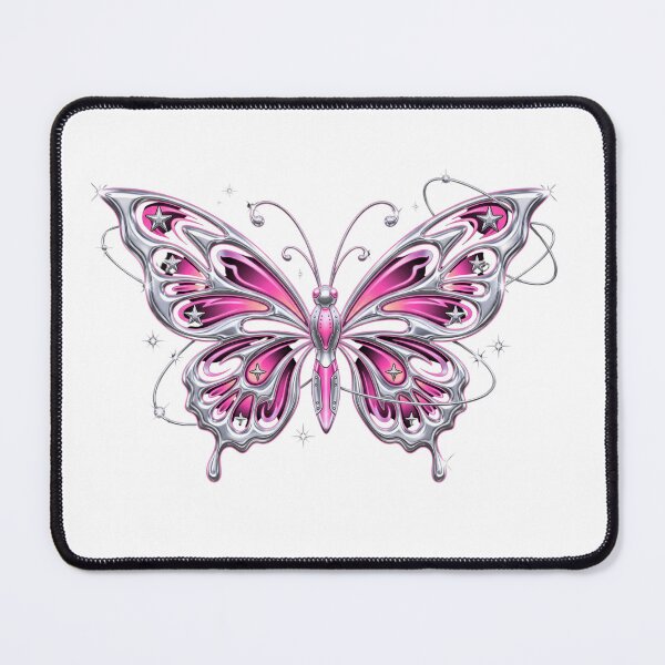 Item preview, Y2K Chrome Butterfly designed and sold by DigitalDreamStudio.