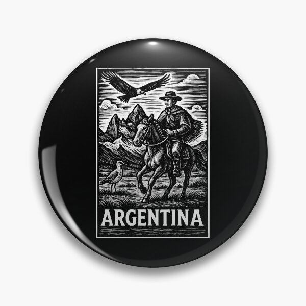 Item preview, Argentina Linocut Style  designed and sold by Thistle-TShop.