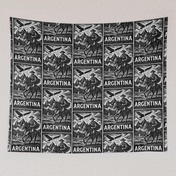 Item preview, Argentina Linocut Style  designed and sold by Thistle-TShop.