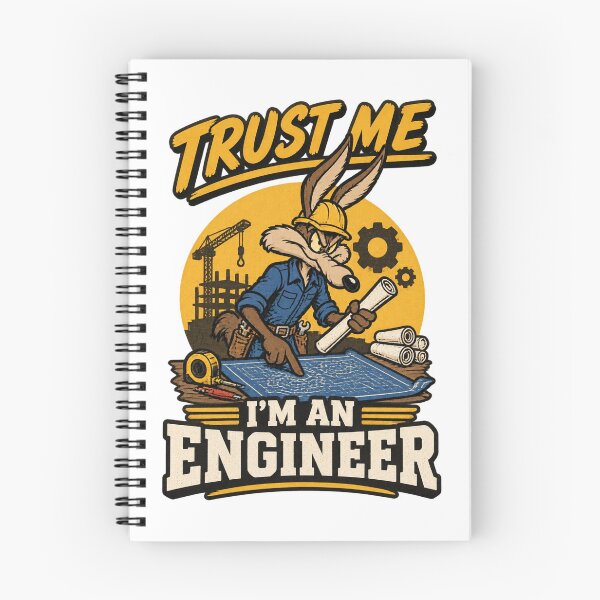 Item preview, Trust Me I'm An Engineer with Wile E Coyote Inspired Design PERFECT GIFT FOR YOU AND FRIENDS designed and sold by NumandisArt.
