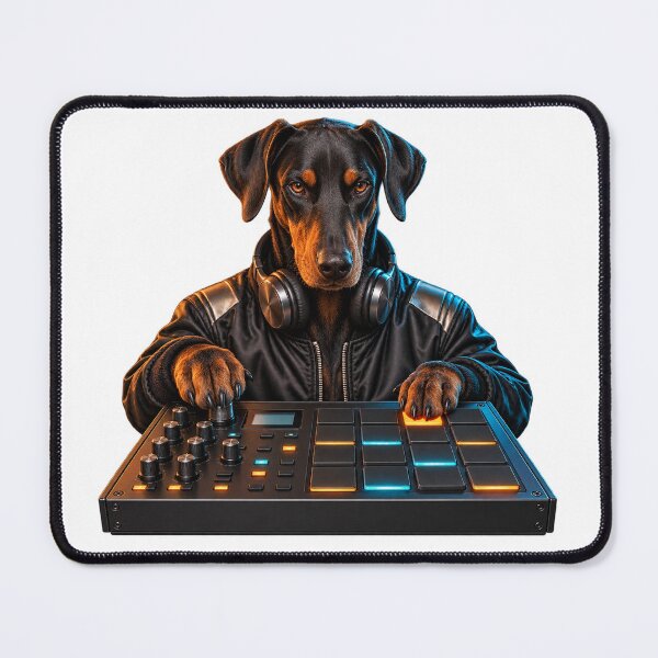 Item preview, Doberman Drum Machine Producer in Neon Light designed and sold by Mono.fi Studios.