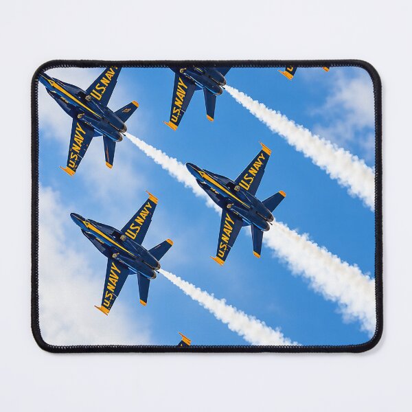 Item preview, U.S. Navy Blue Angels – Six Jet Formation in Flight Illustration Poster designed and sold by PIXEL POP DESIGNS - Beyond the Norm!.