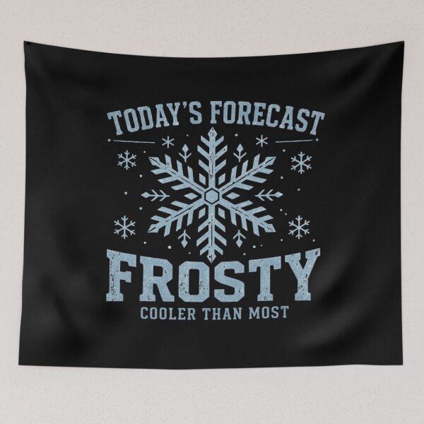 Item preview, Todays Forecast Frosty Cooler Than Most Snowflake designed and sold by CF_VintageDesign.
