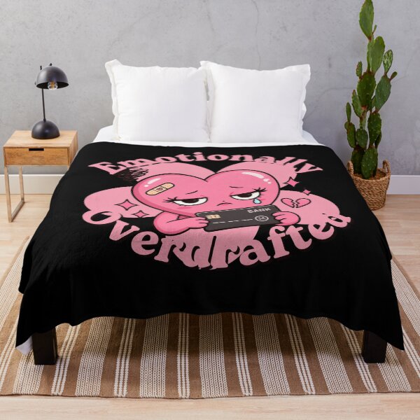 Item preview, Emotionally Overdrafted Pink Heart Design designed and sold by Artography Designs.