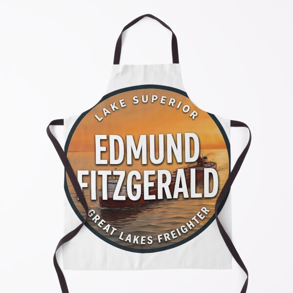 Item preview, Edmund Fitzgerald Lake Superior Sunset Voyage Round Badge Sticker designed and sold by DetourDgn.