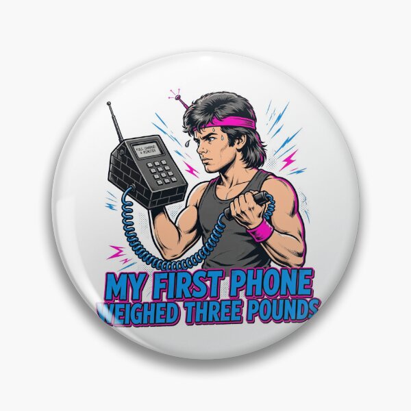 Item preview, My First Phone Weighed Three Pounds Funny Gen X Shirt designed and sold by Hearth & Hue.