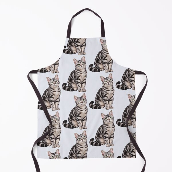 Item preview, American shorthaired Gray Cat designed and sold by BackgroundND.