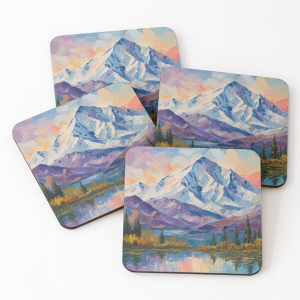 Item preview, An Abstract Portrait of Mt Mckinley, Denali National Park of Alaska designed and sold by GoodPlaceToShop.