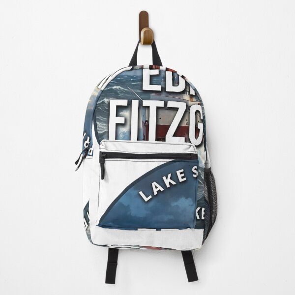 Item preview, Edmund Fitzgerald Lake Superior November Gale Round Badge Sticker designed and sold by DetourDgn.