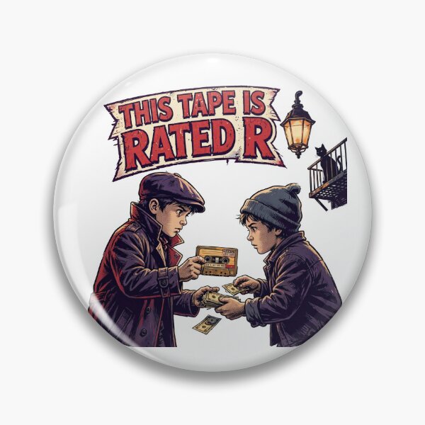 Item preview, This Tape Is Rated R Funny Gen X Shirt designed and sold by Hearth & Hue.