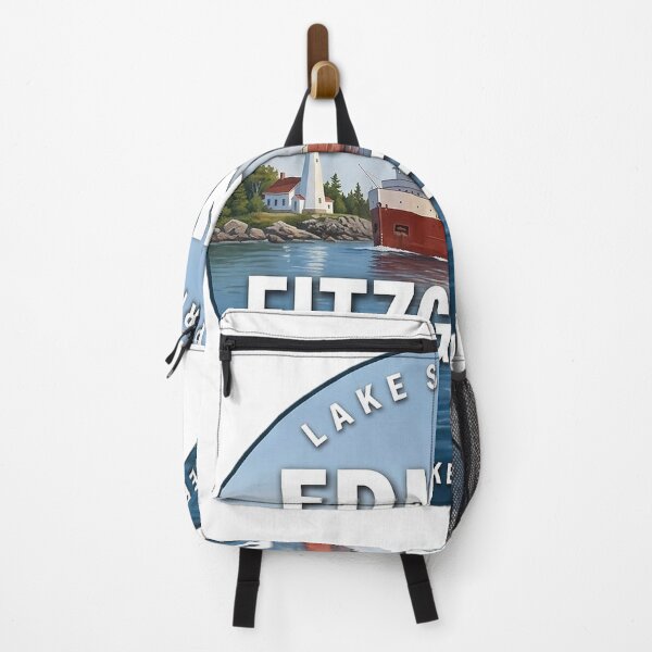 Item preview, Edmund Fitzgerald Lake Superior Whitefish Point Round Badge Sticker designed and sold by DetourDgn.