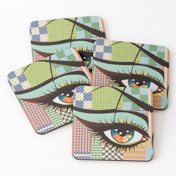 Item preview, Rainbow checkered candy eye   designed and sold by Art By  FRANchessca.