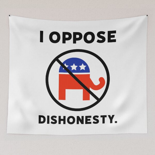 Item preview, I oppose dishonesty. designed and sold by Rachel the Artist .