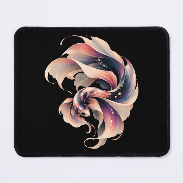 Item preview, Dreamy Pink and Purple Betta Fish designed and sold by Mooncalf Market.