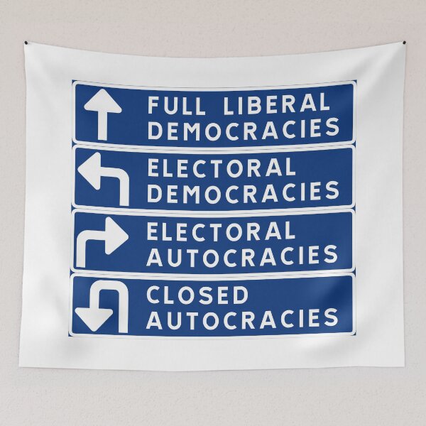 Item preview, Democracy vs. Autocracy designed and sold by ALF2023.