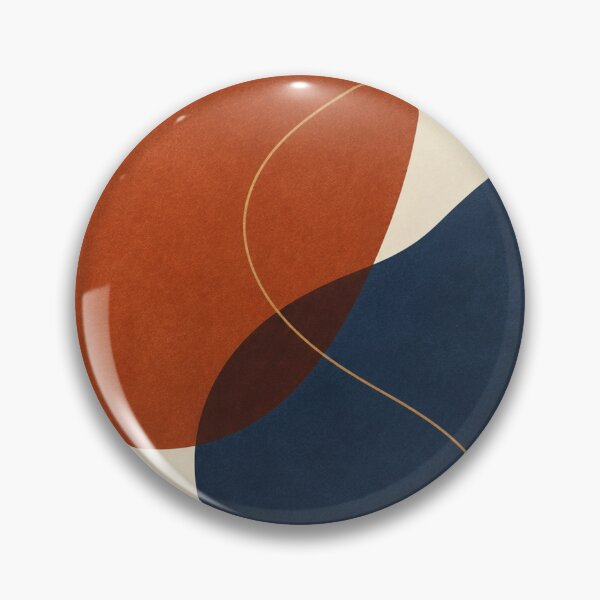 Item preview, Indigo Rust Overlap | Contemporary Minimalist Abstract Art designed and sold by Zaramodo.