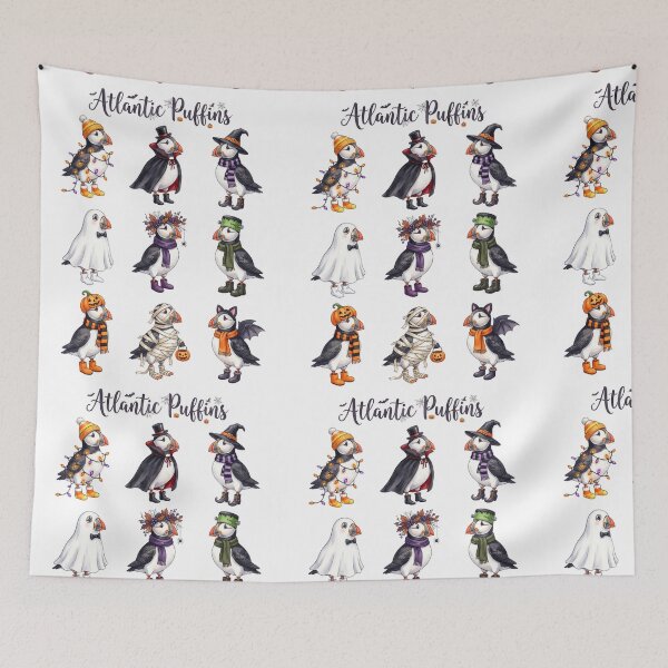 Item preview, Atlantic Puffins Halloween designed and sold by Tiffany Roy.
