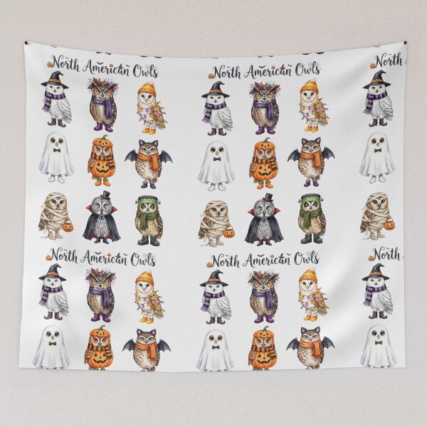 Item preview, North American Owls designed and sold by Tiffany Roy.